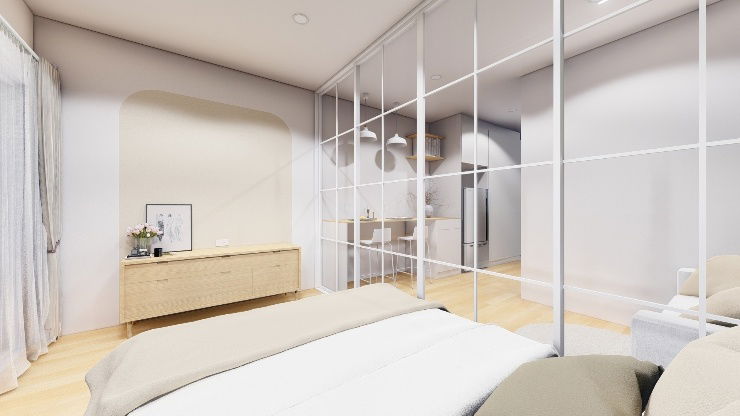 รูป คอนโด Hight rise 19 ชั้น ซ.รามคำแหง 24 ใกล้ราชมังคลากีฬาสถานเพียง 450 เมตร ใช้ชีวิตอย่างทันสมัยท่ามกลางความสะดวกสบาย ภายในโครงการเงียบสงบ - รูปที่ 3/10