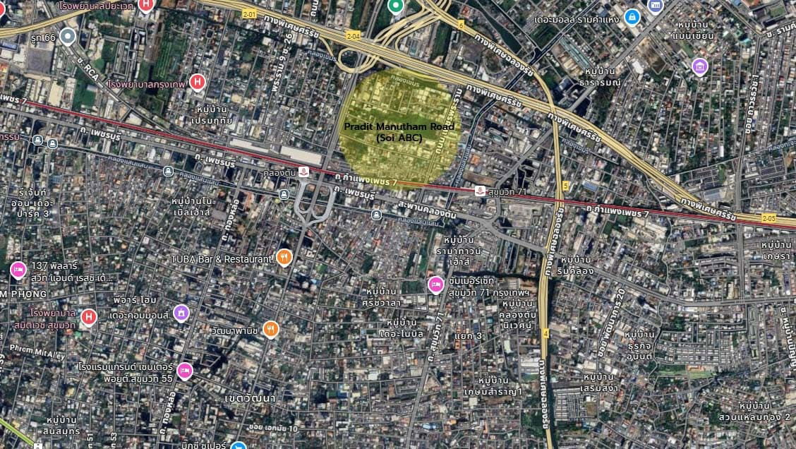 รูป ขายที่ดินเปล่า ซอย เพชรพระราม 3 หรือซอย ABC ใกล้สถานีรถไฟ ARL ! - รูปที่ 3/3