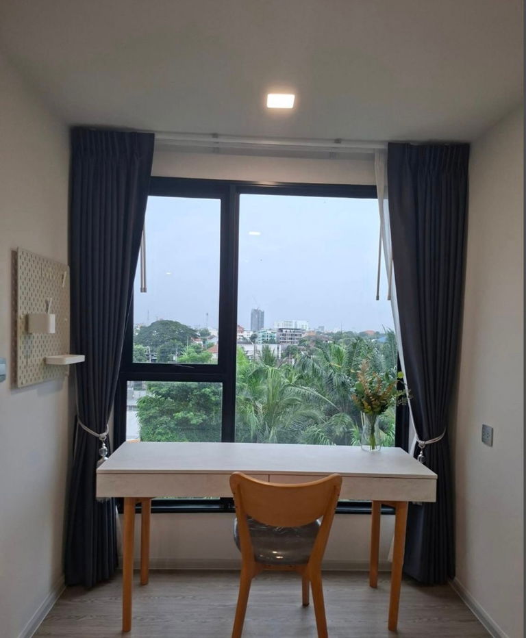 picture rent: Kave Seed Kaset, beautiful, cheap, ready to move in, near BTS Kasetsart University. Interested? Add me on Line @841qqlnr - 3/5