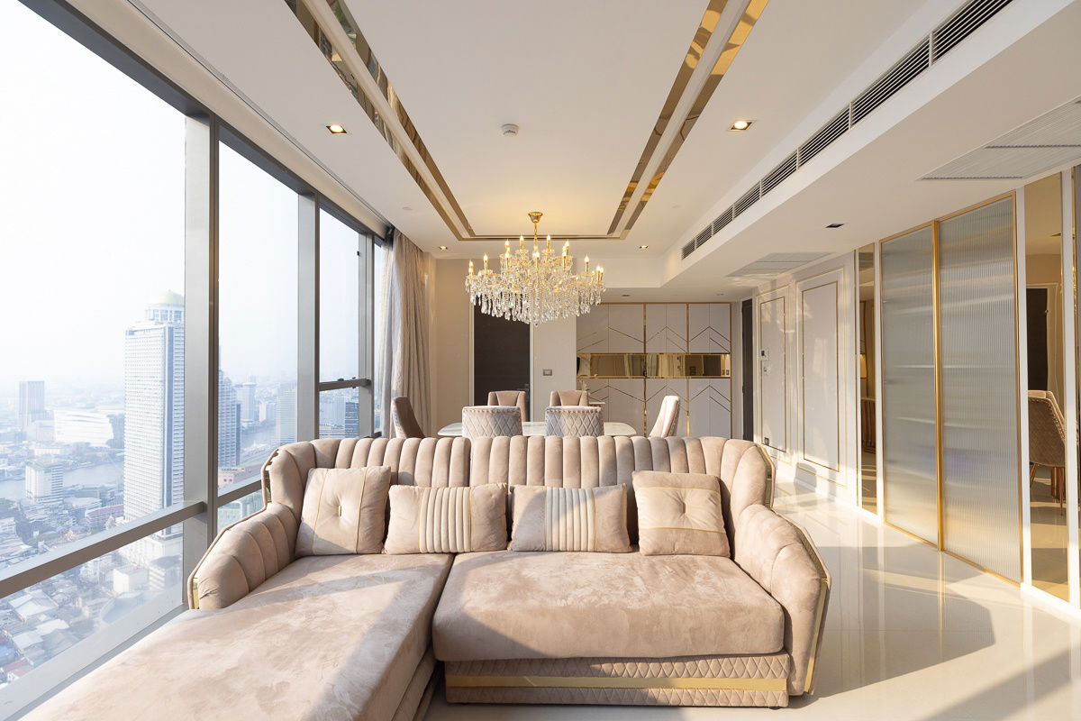 picture The Bangkok Sathorn 2 Bed 2 Bath area 123 sqm. Close to BTS Surasak *Rent 150,000 THB per month #CODE0572 - 2/13