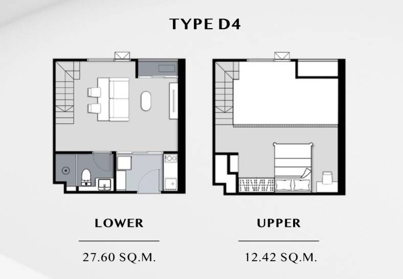 รูป 🔐#MT2306_231🔐🗓️ ว่างพร้อมอยู่🗓️𝐅𝐨𝐫 𝐑𝐞𝐧𝐭 ( 40.02 𝐬𝐪𝐦.Duplex 1 Bed , 𝟏𝐛𝐚𝐭𝐡 )𝐊𝐧𝐢𝐠𝐡𝐭𝐬𝐁𝐫𝐢𝐝𝐠𝐞 𝐒𝐩𝐚𝐜𝐞 𝐑𝐚𝐦𝐚 𝟗 - รูปที่ 11/12