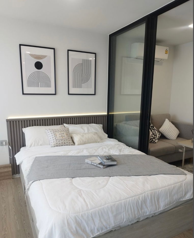 picture rent: Kave Seed Kaset, beautiful, cheap, ready to move in, near BTS Kasetsart University. Interested? Add me on Line @841qqlnr - 1/5