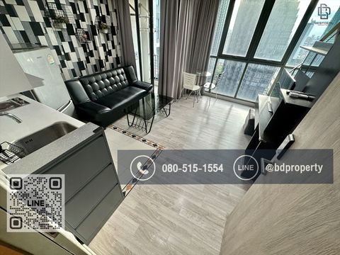 Bestdeal ขายด่วน FinalPrice!!! Duplex 1 Bed พร้อมจองราคาพิเศษเพียง 6 ล้านเท่านั้น เฟอร์นิเจอร์และเครื่องใช้ไฟฟ้าครบ  ใกล้MRT และ เซ็นทรัลพระราม 9 