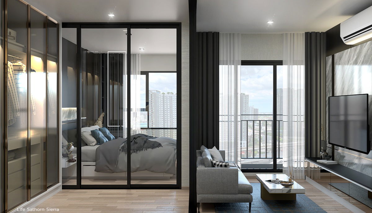 รูป 🔥Life Sathorn Sierra 🔥ห้องสวย เฟอร์นิเจอร์ครบ พร้อมเข้าอยู่//สอบถามเพิ่มเติม LineID:@thirdproperty - รูปที่ 2/7