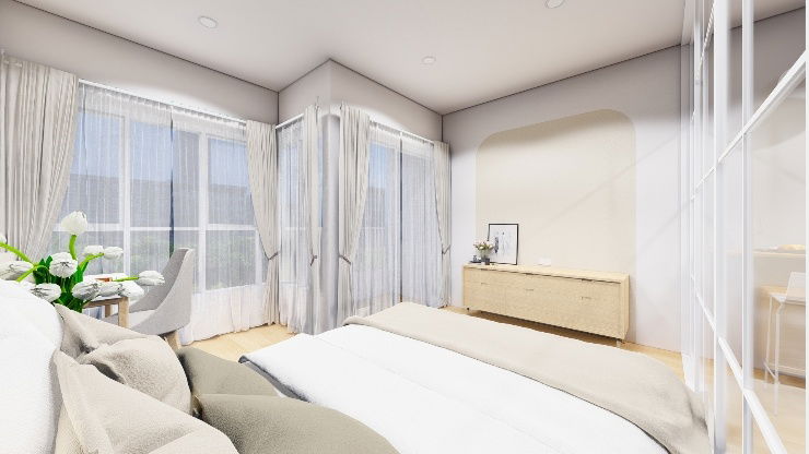 รูป คอนโด Hight rise 19 ชั้น ซ.รามคำแหง 24 ใกล้ราชมังคลากีฬาสถานเพียง 450 เมตร ใช้ชีวิตอย่างทันสมัยท่ามกลางความสะดวกสบาย ภายในโครงการเงียบสงบ - รูปที่ 5/10