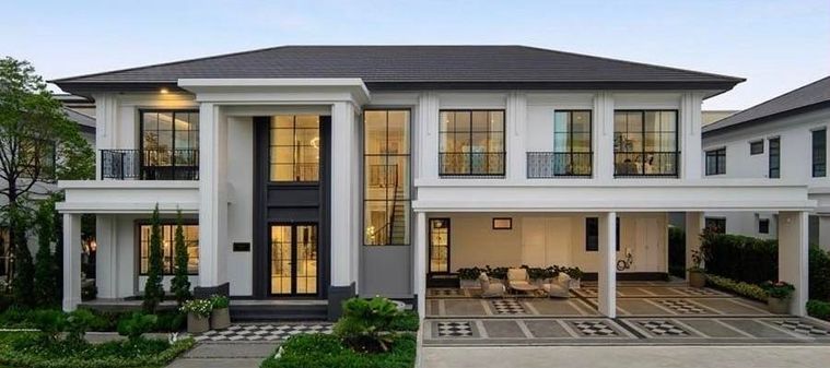🏡 Luxury detached house for rent, Setthasiri Bangna - Suvarnabhumi project ✔️5 bedrooms, 6 bathrooms 🔐𝗖𝗼𝗱𝗲 : #OL2304_101
