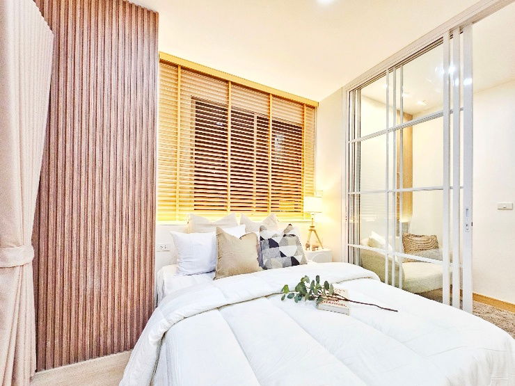 รูป คอนโด Hight rise 19 ชั้น ซ.รามคำแหง 24 ใกล้ราชมังคลากีฬาสถานเพียง 450 เมตร ใช้ชีวิตอย่างทันสมัยท่ามกลางความสะดวกสบาย ภายในโครงการเงียบสงบ - รูปที่ 3/9