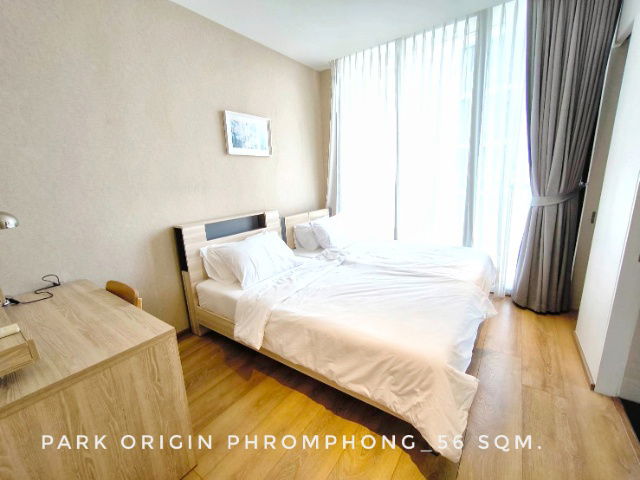 รูป ให้ เช่า คอนโด 2 bedrooms nice decoration garden view Park Origin Phrom Phong 56 ตรม. near EmQuartier Phromphong - รูปที่ 9/10