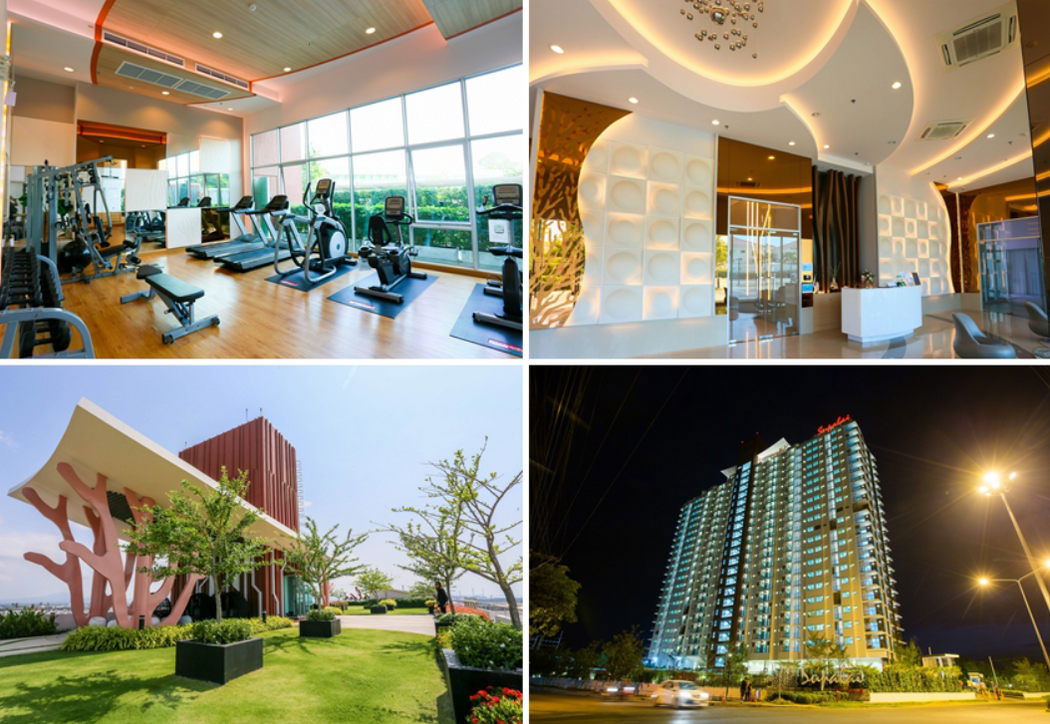 รูป Call : 099-429-9365 คอนโด ศุภาลัย ซิตี้ รีสอร์ท ระยอง ใกล้หาดแสงจันทร์ 62 ตารางเมตร 2 นอน 2 น้ำ ชั้น19 วิวทะเล และภูเขา ห้องมุม 2 ระเบียง ตกแต่งครบ - รูปที่ 11/13