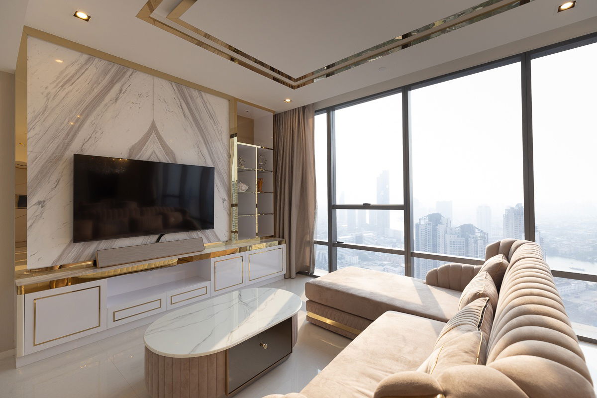 picture The Bangkok Sathorn 2 Bed 2 Bath area 123 sqm. Close to BTS Surasak *Rent 150,000 THB per month #CODE0572 - 3/13