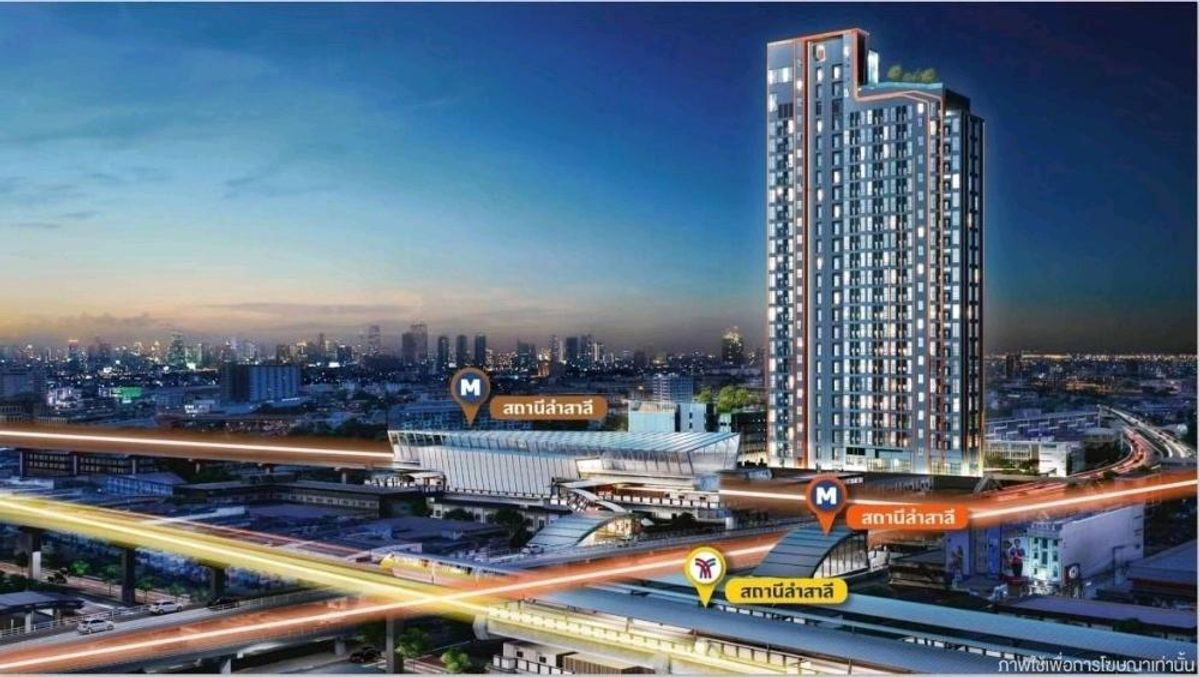 picture Duplex 2-storey, full furnished Condo 33 sqm. Origin Plug & Play Ramkhamhaeng Triple Station (Soi 103) Next to 3 Lines BTS/MRT. - 14/14