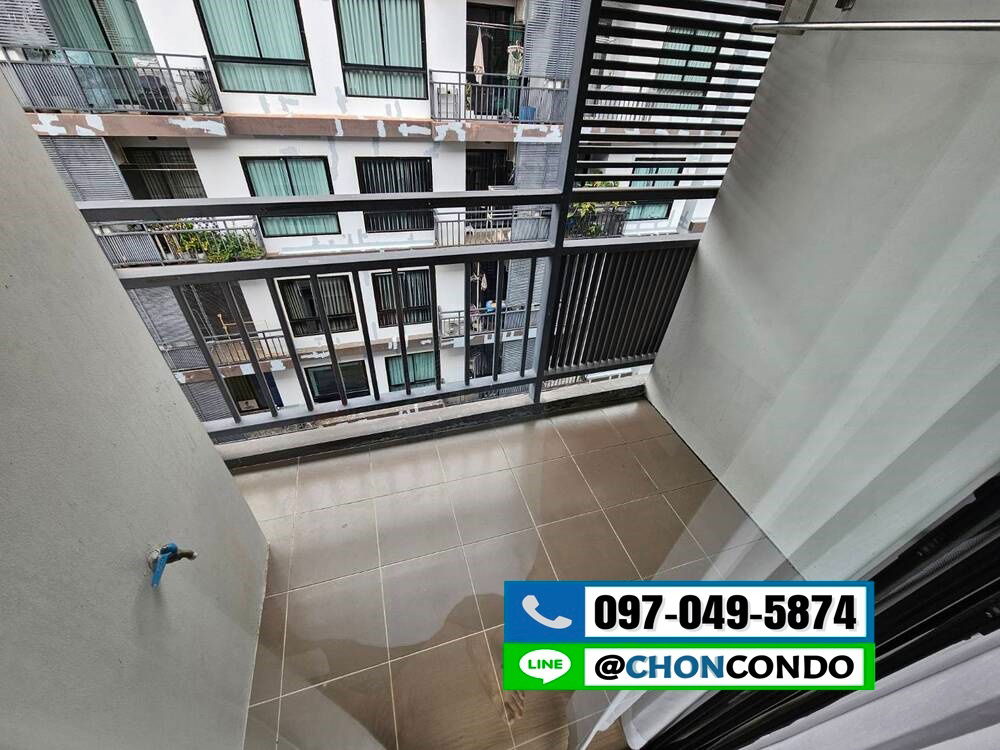 รูป Living Avenue ตึกA ชั้น8 บางแสน ------------วิวสระ------------Tel 097-049-5874 (Line: @choncondo มี@ด้วย) - รูปที่ 8/11