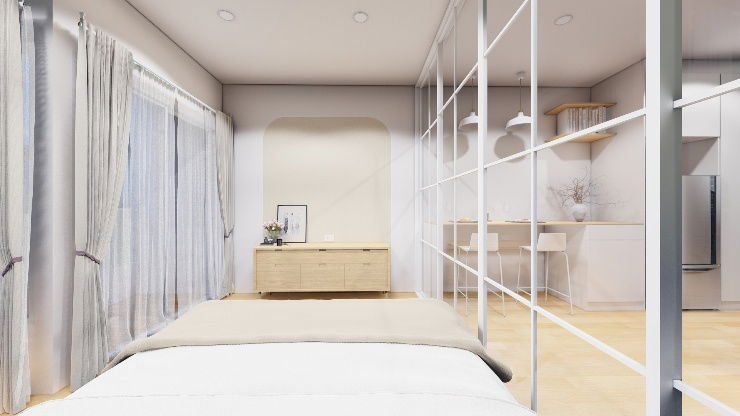 รูป คอนโด Hight rise 19 ชั้น ซ.รามคำแหง 24 ใกล้ราชมังคลากีฬาสถานเพียง 450 เมตร ใช้ชีวิตอย่างทันสมัยท่ามกลางความสะดวกสบาย ภายในโครงการเงียบสงบ - รูปที่ 6/10