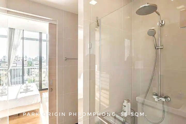 รูป ให้ เช่า คอนโด 2 bedrooms nice decoration garden view Park Origin Phrom Phong 56 ตรม. near EmQuartier Phromphong - รูปที่ 10/10