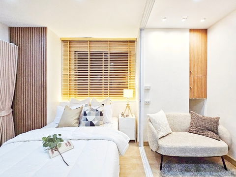 คอนโด Hight rise 19 ชั้น ซ.รามคำแหง 24 ใกล้ราชมังคลากีฬาสถานเพียง 450 เมตร ใช้ชีวิตอย่างทันสมัยท่ามกลางความสะดวกสบาย ภายในโครงการเงียบสงบ