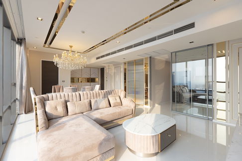 The Bangkok Sathorn 2 Bed 2 Bath area 123 sqm. Close to BTS Surasak *Rent 150,000 THB per month #CODE0572
