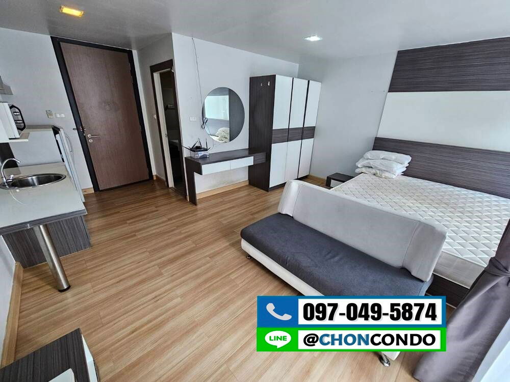 รูป Living Avenue ตึกA ชั้น8 บางแสน ------------วิวสระ------------Tel 097-049-5874 (Line: @choncondo มี@ด้วย) - รูปที่ 4/11
