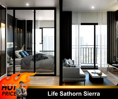 คอนโดให้เช่า : 🔥Life Sathorn Sierra 🔥ห้องสวย เฟอร์นิเจอร์ครบ พร้อมเข้าอยู่//สอบถามเพิ่มเติม LineID:@thirdproperty