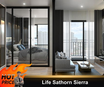 🔥Life Sathorn Sierra 🔥ห้องสวย เฟอร์นิเจอร์ครบ พร้อมเข้าอยู่//สอบถามเพิ่มเติม LineID:@thirdproperty