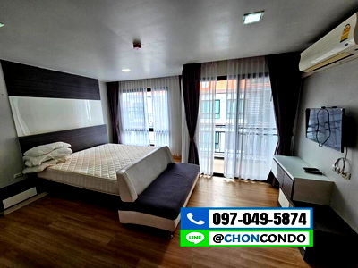 เช่าคอนโด บางแสน : Living Avenue ตึกA ชั้น8 บางแสน ------------วิวสระ------------Tel 097-049-5874 (Line: @choncondo มี@ด้วย)