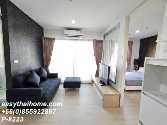 รูป P-8223 ให้เช่า คอนโด เดอะ พาร์คแลนด์ ศรีนครินทร์ เลคไซด์ Bang Phli District, Samut Prakan พร้อมอยู่ ราคาถูก Line Id @easythaihome 085-592-2897 - รูปที่ 8/11