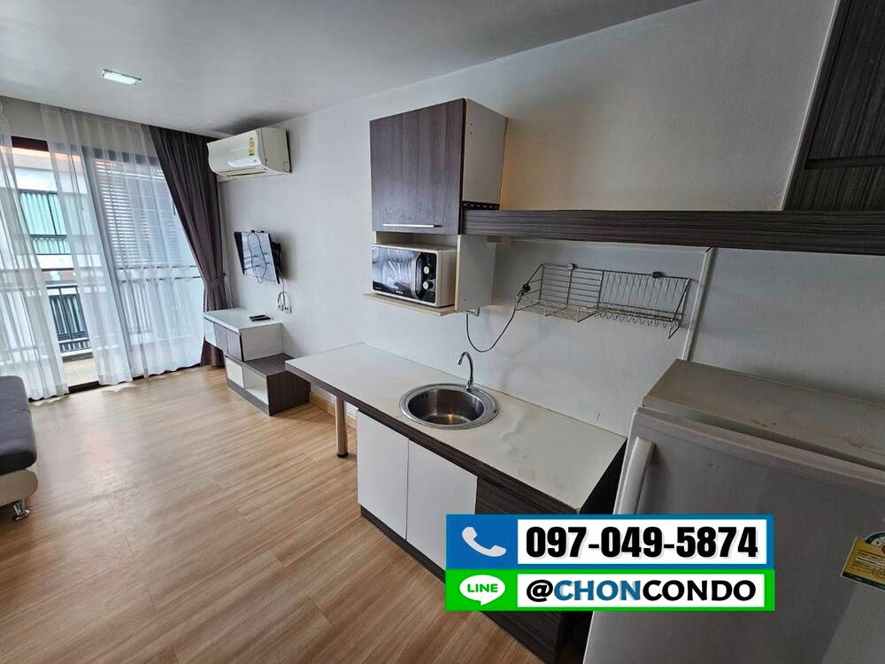รูป Living Avenue ตึกA ชั้น8 บางแสน ------------วิวสระ------------Tel 097-049-5874 (Line: @choncondo มี@ด้วย) - รูปที่ 6/11