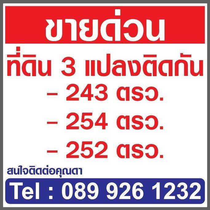 รูป ขายที่ดินคลองหลวงแพ่ง ถนนสุวินทวงศ์  อ.เมืองฉะเชิงเทรา 3แปลงติดกัน รูปทรงสวย - รูปที่ 9/9