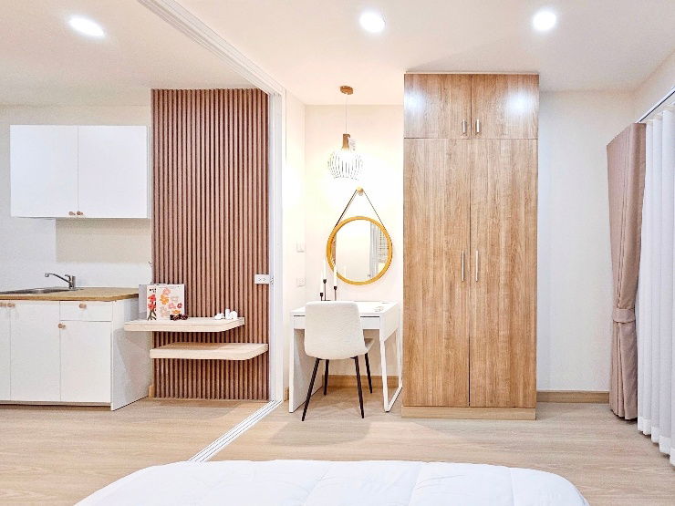 รูป คอนโด Hight rise 19 ชั้น ซ.รามคำแหง 24 ใกล้ราชมังคลากีฬาสถานเพียง 450 เมตร ใช้ชีวิตอย่างทันสมัยท่ามกลางความสะดวกสบาย ภายในโครงการเงียบสงบ - รูปที่ 8/9