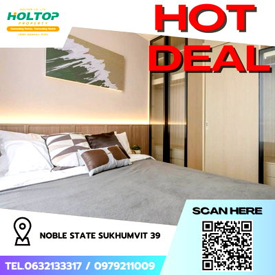 คอนโดให้เช่า : #Z1760💥040868🔥ให้เช่าคอนโด Noble State Sukhumvit 39
