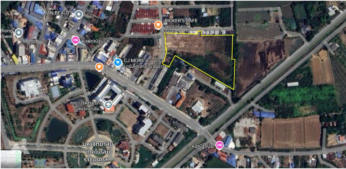 รูป ขายที่ดินแปลงใหญ่ ทำเลทอง! โซนสีส้ม ใกล้มหาวิทยาลัยราชมงคลสุวรรณภูมิ  - รูปที่ 1/5