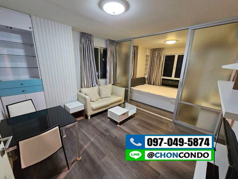 DCondo ดีคอนโด ชั้น3 ตึกA  ---------------ห้องมุม--------------------Tel 097-049-5874 (Line: @choncondo มี@ด้วย)