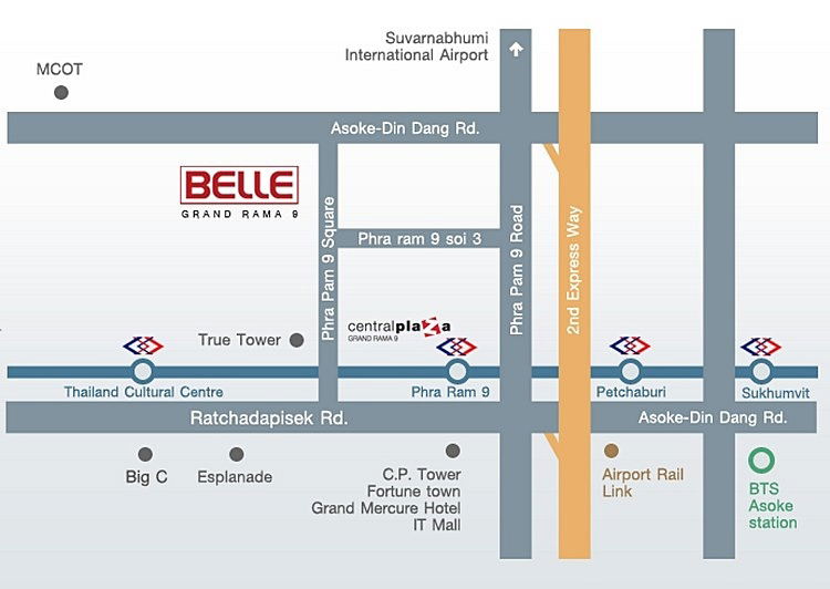 รูป Call : 093-641-4978 ขายคอนโด เบ็ล แกรนด์ พระราม 9 ใกล้รถไฟฟ้า MRT พระราม 9 ขนาด 61 ตารางเมตร 2 ห้องนอน ชั้น7 ตึก A2 ตกแต่งครบพร้อมอยู่ - รูปที่ 13/14