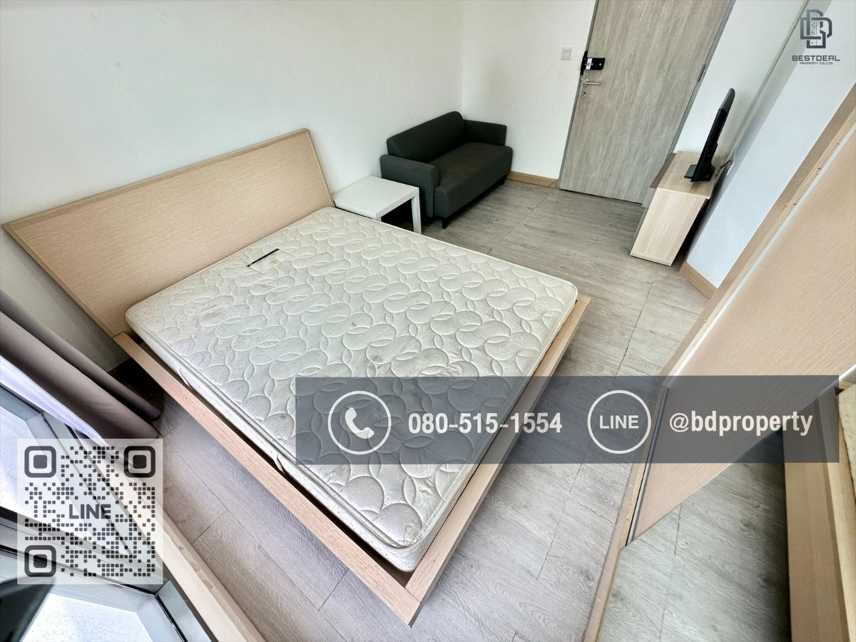 รูป Bestdeal ให้เช่าด่วน!!!ราคา 13,500/เดือน Studio 22ตรม. เฟอร์นิเจอร์และเครื่องใช้ไฟฟ้าพร้อมเข้าอยู่ “IDEO MOBI RAMA 9” ใกล้MRT และ เซ็นทรัลพระราม 9  - รูปที่ 4/10