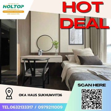 #Z1773💥040868🔥ให้เช่าคอนโด Oka Haus Sukhumvit36