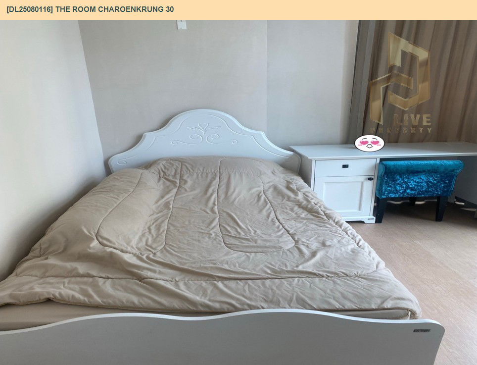 รูป MDL25080116 ให้เช่าคอนโด เดอะ รูม เจริญกรุง 30 (The Room Charoenkrung 30) ใกล้ BTS สะพานตากสิน พร้อมเข้าอยู่ โทรด่วน 0638692663 LineID @534wlwof - รูปที่ 3/6