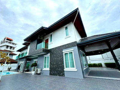 เช่าบ้านเดี่ยว ชลบุรี : ให้เช่าบ้านเดี่ยวพัทยา ตกแต่งสไตล์โมเดิร์น ทำเลดี ใกล้อ่างเก็บน้ำมาบประชัน 