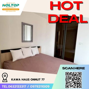 #R5547 🎉 050868 Condo for rent Kawa Haus Onnut 77