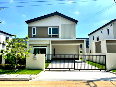 Houses for sale Rajamangala University of Technology Krungthep : Single house for sale, Mabel Bangna, Km. 26, ready to move in project by Sansiri