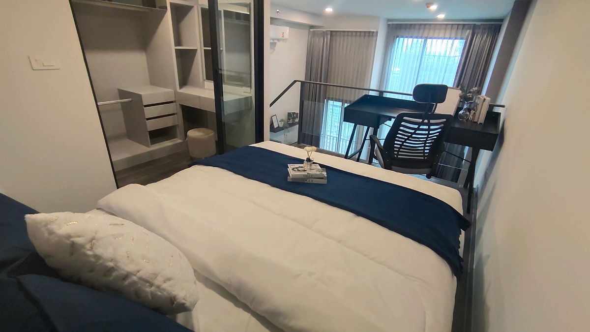รูป 	🌟 Knightsbridge Duplex พระราม 9 – วิวสวย เพดานสูง ใจกลางเมือง! - รูปที่ 16/21