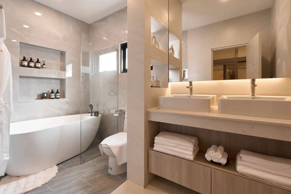 รูป ขาย Luxury Pool Villa สุดหรู ใจกลางเมืองเชียงใหม่ (แม่เหียะ) บ้านเดี่ยวพร้อมสระว่ายน้ำ แต่งครบ พร้อมเข้าอยู่! T.094-6511456 - รูปที่ 34/48