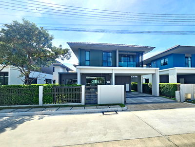 Houses for sale Lam Luk Ka : What you see is what you get! Fully furnished, ready for loan approval. 4 bedrooms 🏡📍 Just steps from BTS Khu Khot, right on Lamlukka Road.