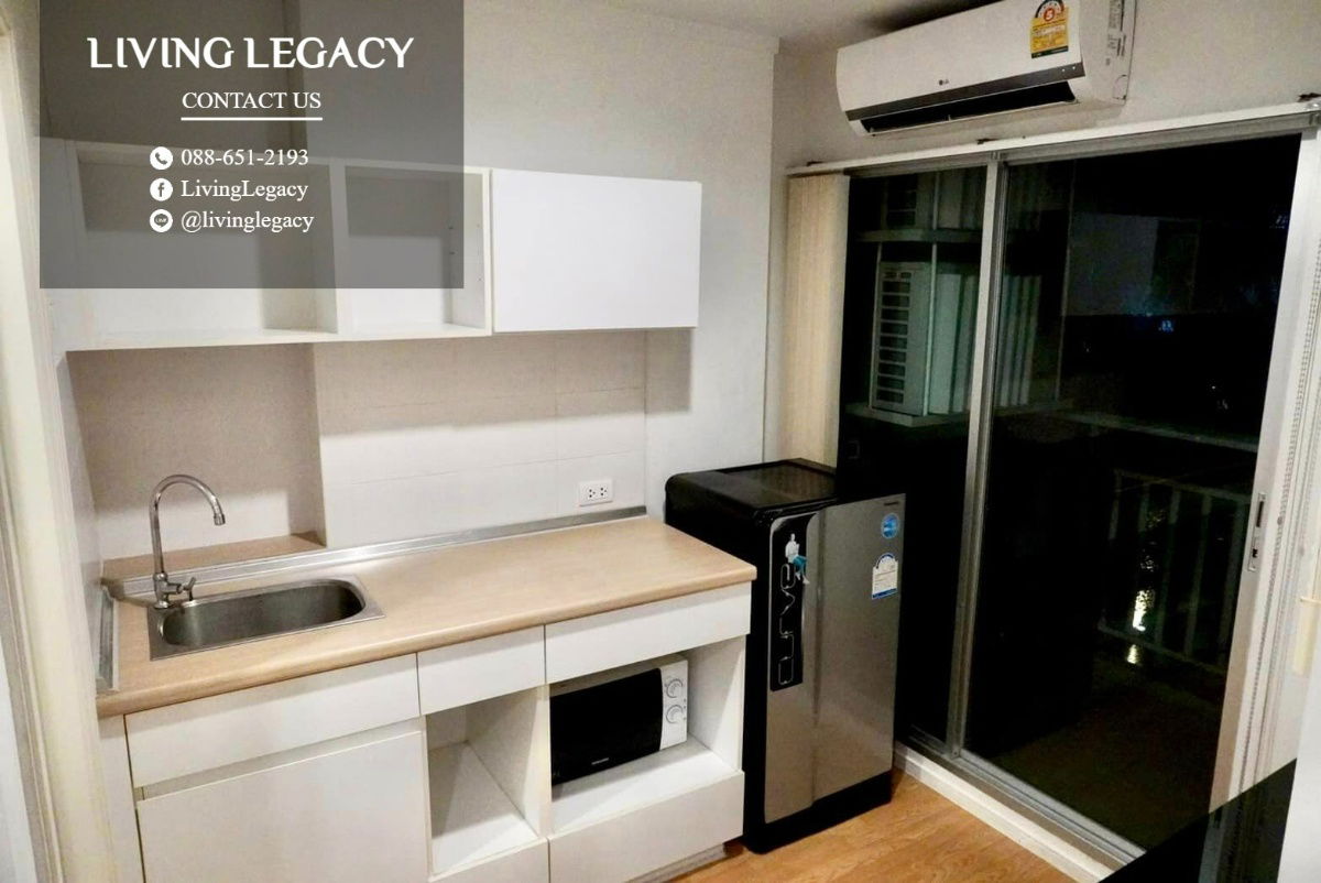 รูป SH62Z6 ให้เช่าคอนโด Lumpini Place Srinakarin - Huamark Station 26 ตร.ม. ชั้น 3 ตึก A line id : @livinglegacy - รูปที่ 4/10