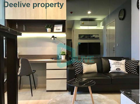 DL005715 Condo for rent, Life Asoke - Rama 9 near MRT พระราม 9, ready to move in, call urgently 0656133286 LineID @655ebbvc