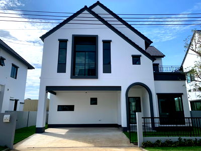 บ้านเดี่ยว นิคมเวลโกรว์  : บ้านเดี่ยวสไตล์ยุโรปจากแสนสิริ บ้านเลขที่มงคล 165 ตร.ม. โครงการสราญสิริ บางนา  ติดนิคมอุตสาหกรรมบางพลี