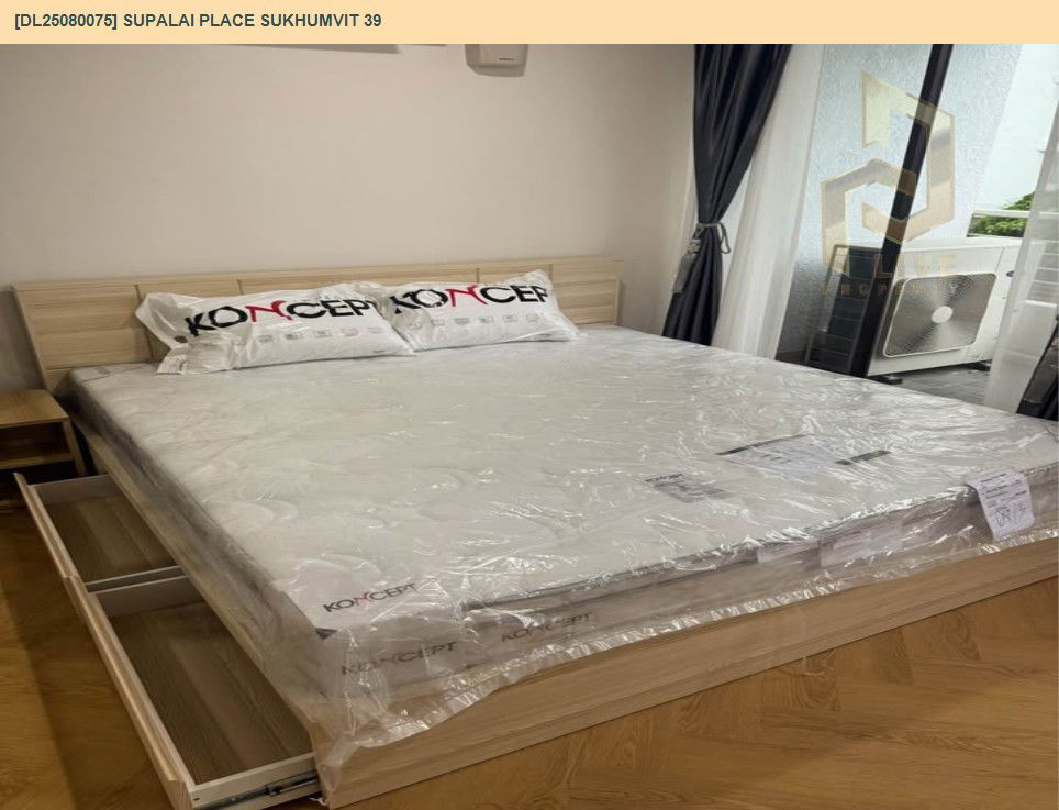 picture DL25080075 Condo for rent, Supalai Place Sukhumvit 39 near BTS Phrom Phong, ready to move in, call urgently 0656133286 LineID @534wlwof - 3/10