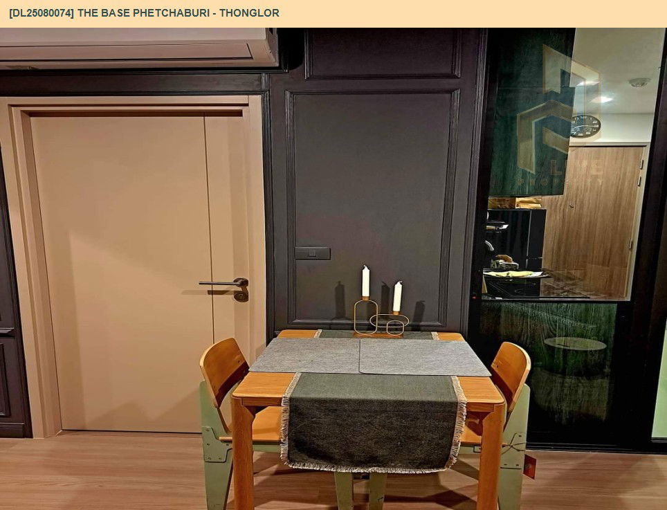 picture MDL25080074 Condo for rent, THE BASE Phetchaburi - Thonglor near BTS Phrom Phong, ready to move in, call urgently 0656133286 LineID @655ebbvc - 4/10