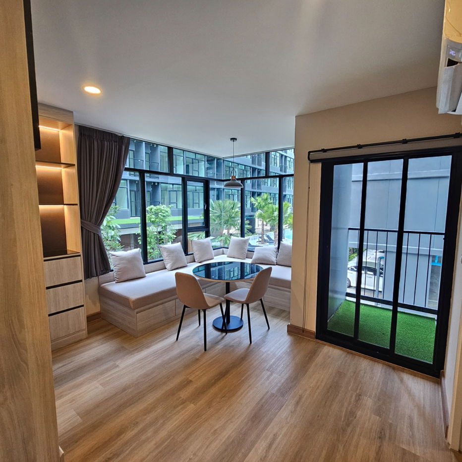 รูป ให้เช่า The Indeed Park Amata ห้องใหญ่ 42 ตรม 2 ห้องนอน 1 ห้องน้ำ 1 ห้องนั่งเล่นใหญ่ พร้อมเฟอนิเจอร์และเครื่องใช้ไฟฟ้า - รูปที่ 3/40