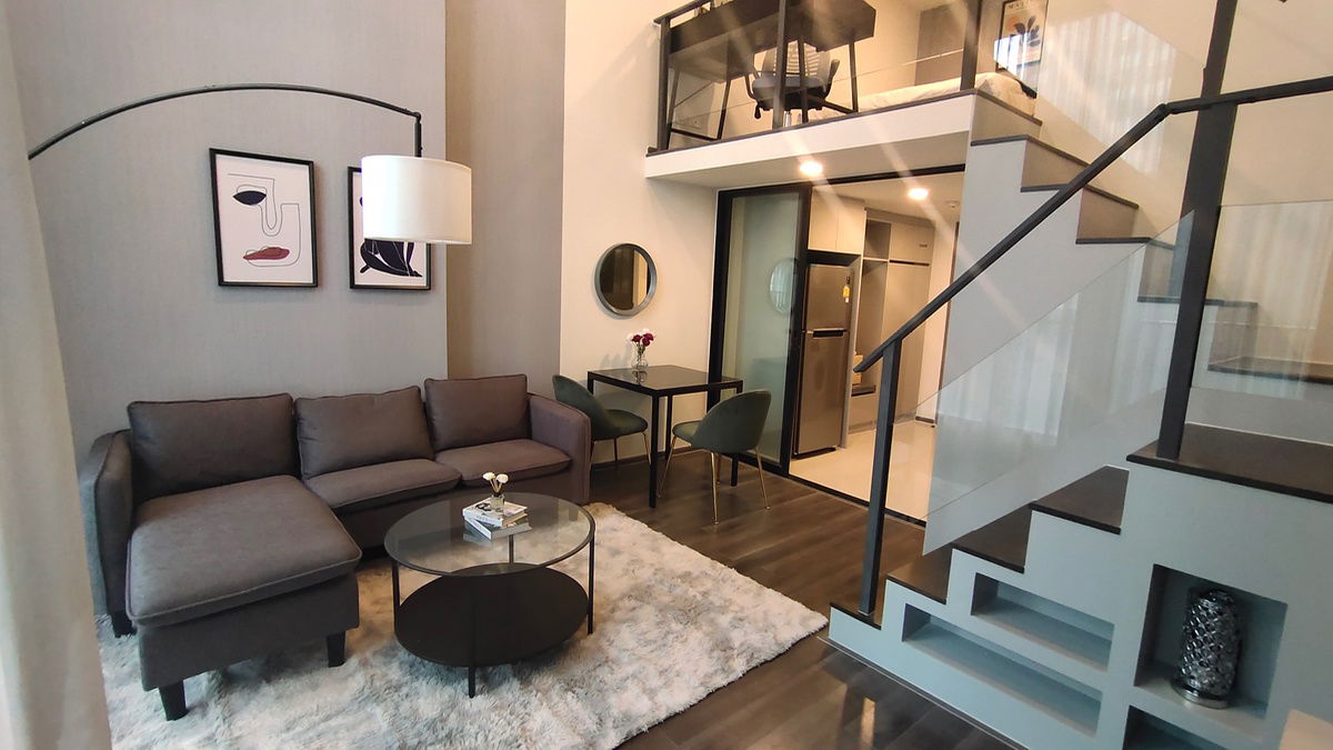 รูป 	🌟 Knightsbridge Duplex พระราม 9 – วิวสวย เพดานสูง ใจกลางเมือง! - รูปที่ 5/21