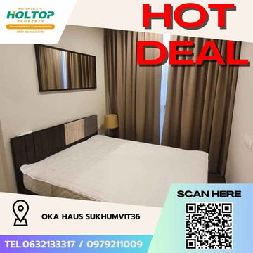 #Z1777💥050868🔥 Condo for rent: Oka Haus Sukhumvit 36