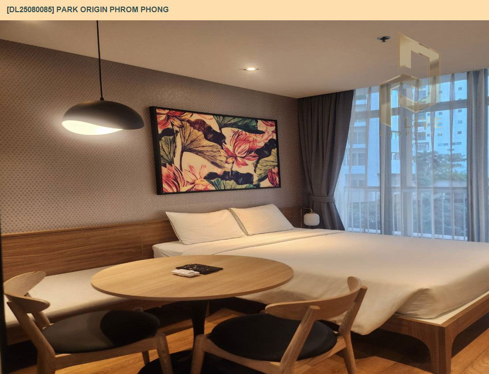 picture DL25080085 Condo for rent, PARK ORIGIN PHROM PHONG near BTS Phrom Phong, ready to move in, call urgently 0656133286 LineID @534wlwof - 2/8